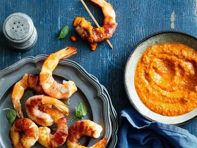 Prawns with Romesco