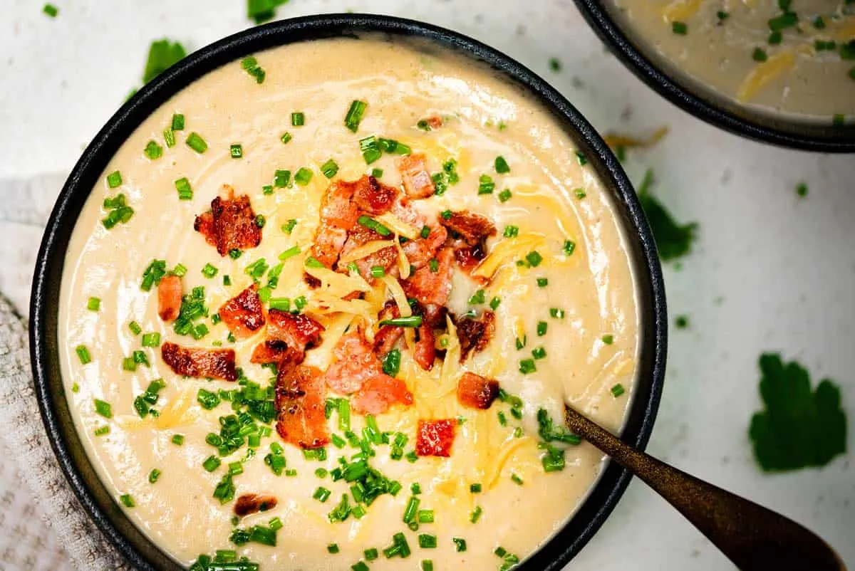 Cauliflower Soup with Bacon