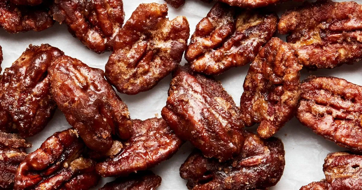 Candied Pecans with nuts and seeds