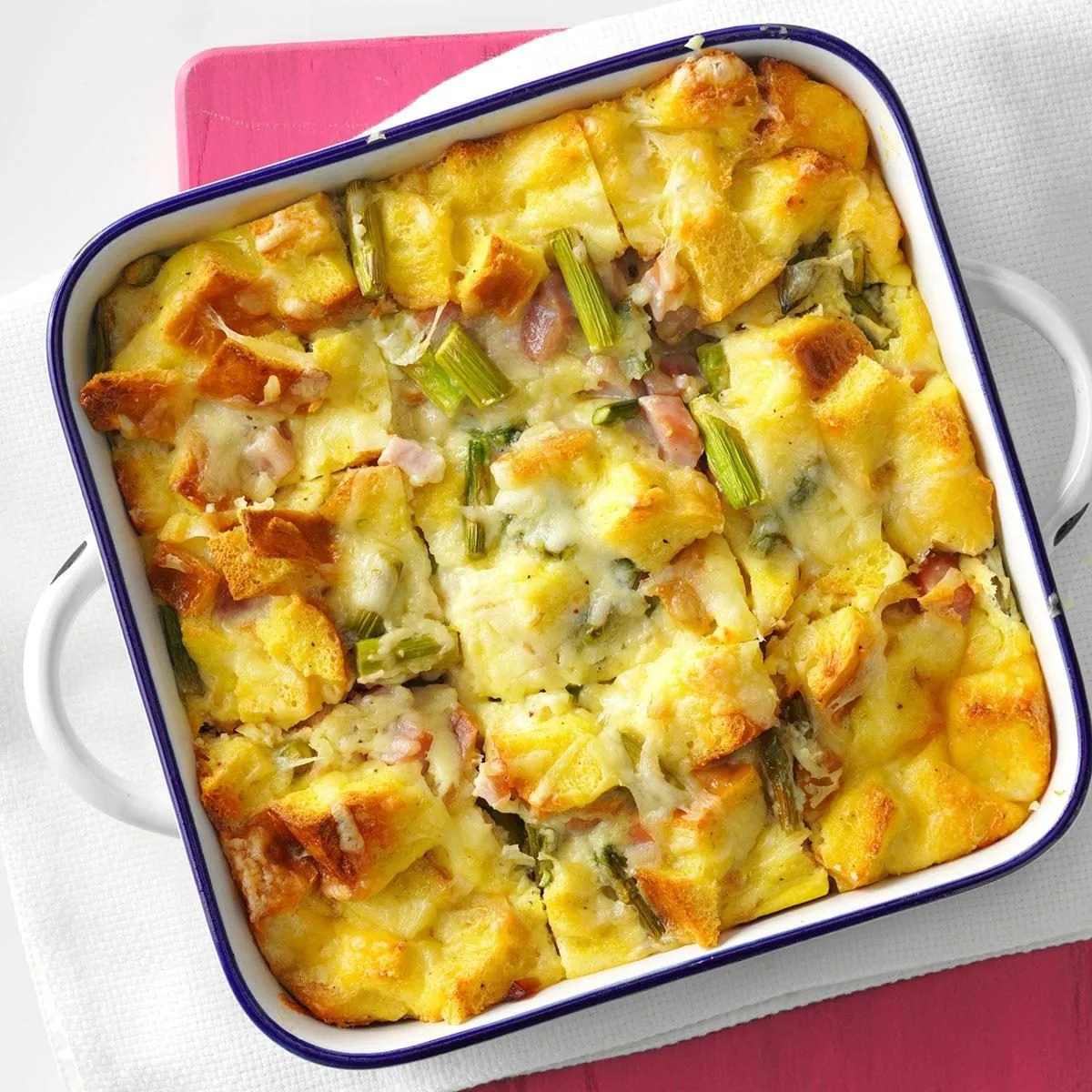Asparagus Ham Strata
