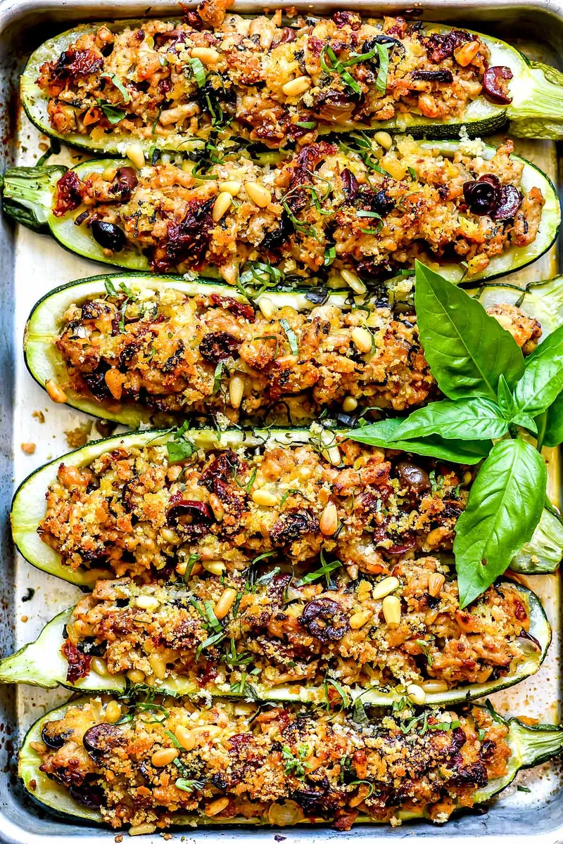 Mediterranean Zucchini Boats