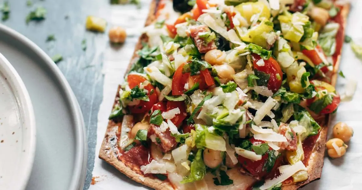 Chopped Salad Pizza
