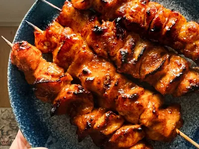 Honey Chipotle Chicken Skewers