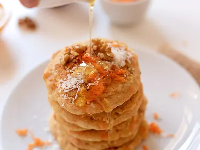 Carrot Coconut Pancakes