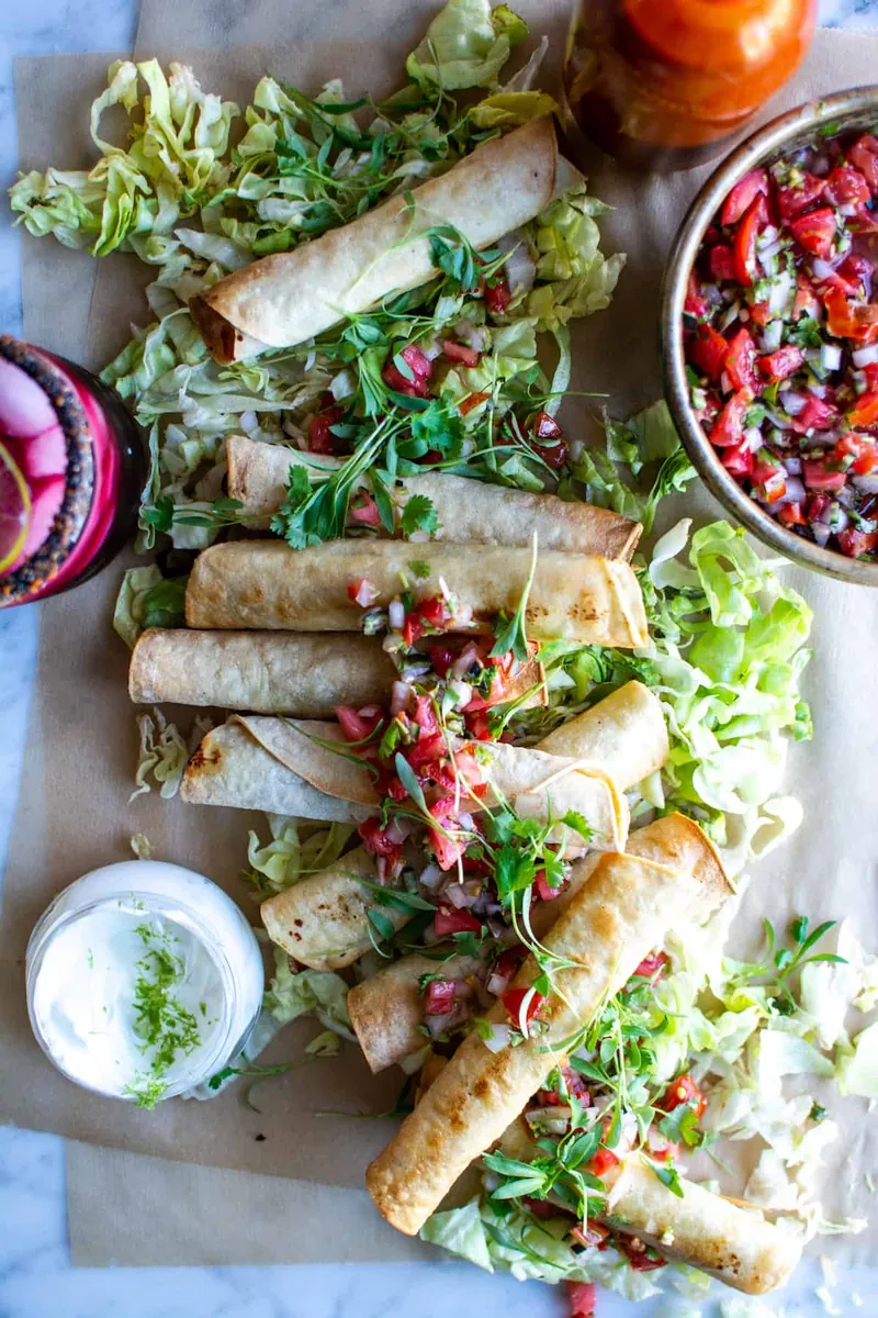 Poblano Corn Taquitos