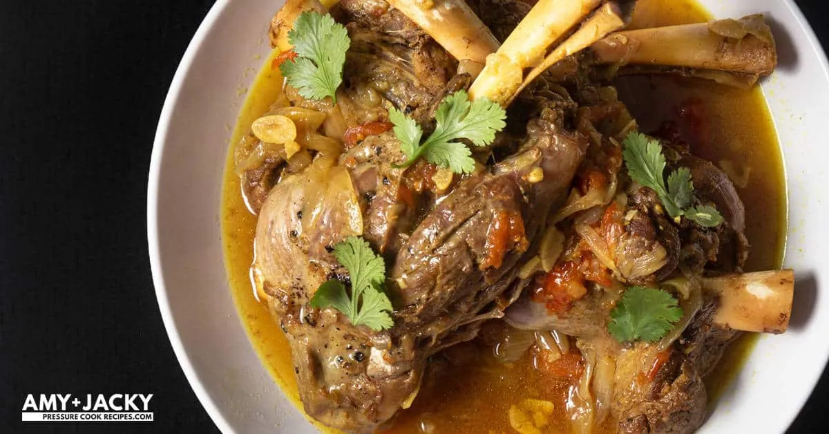 Pressure Cooker Lamb Shanks
