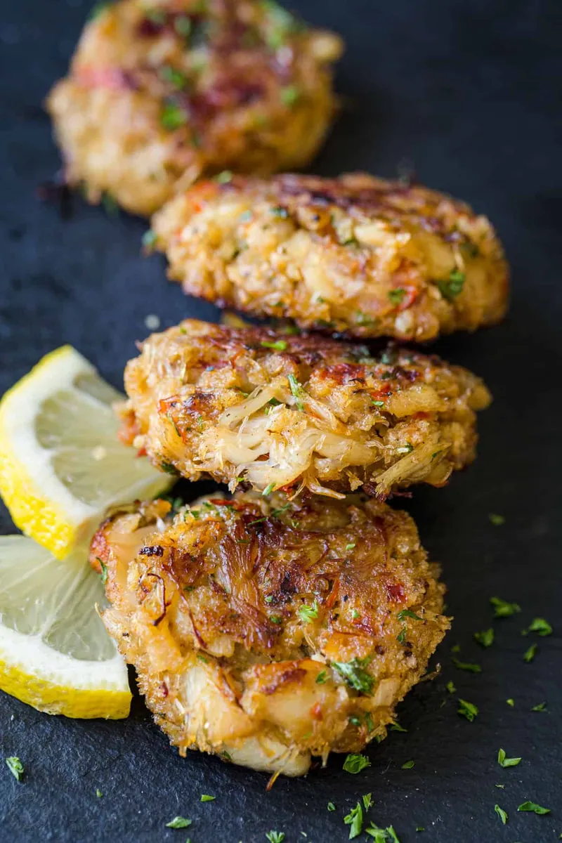 Crab Cakes with eggs