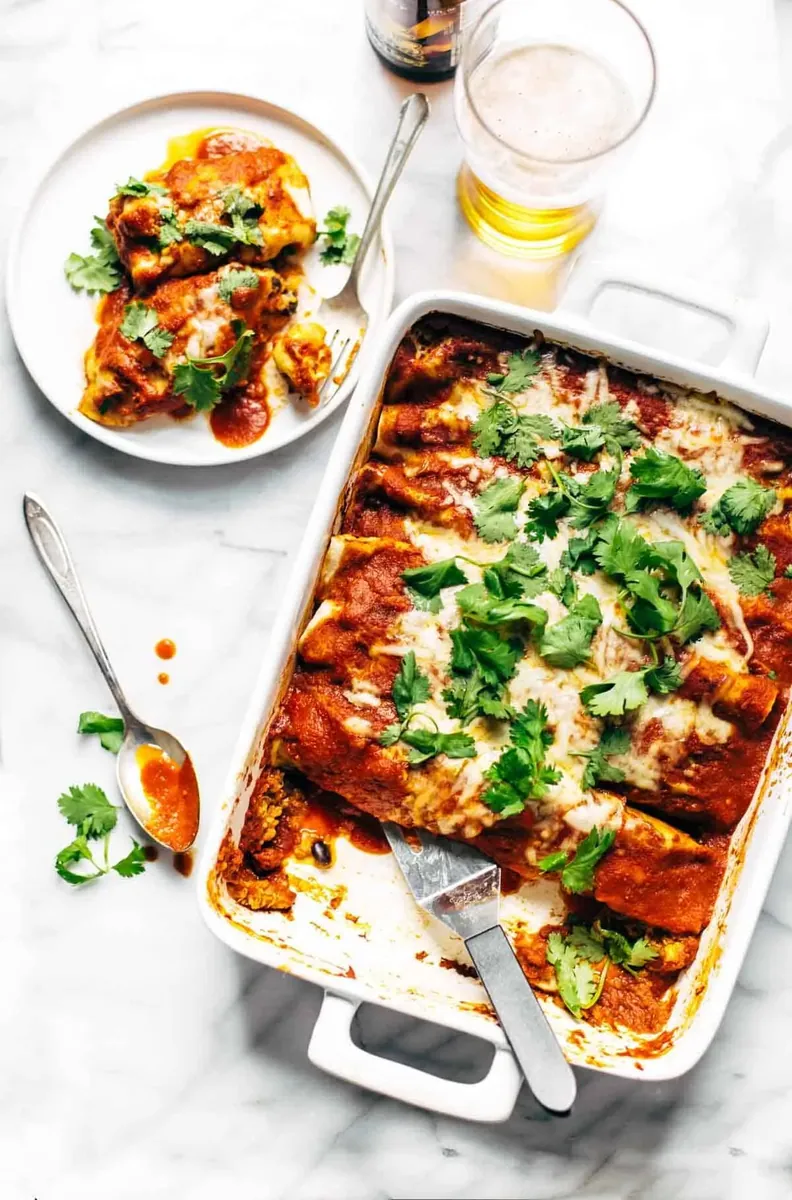 Chicken Quinoa Enchiladas