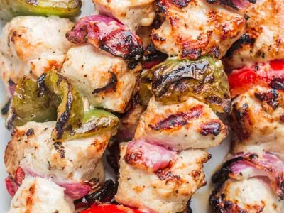 Grilled Chicken Vegetable Kabobs
