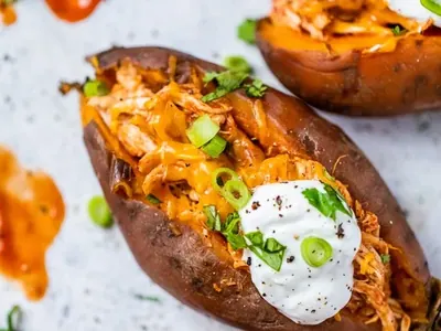 Enchilada Chicken Sweet Potatoes