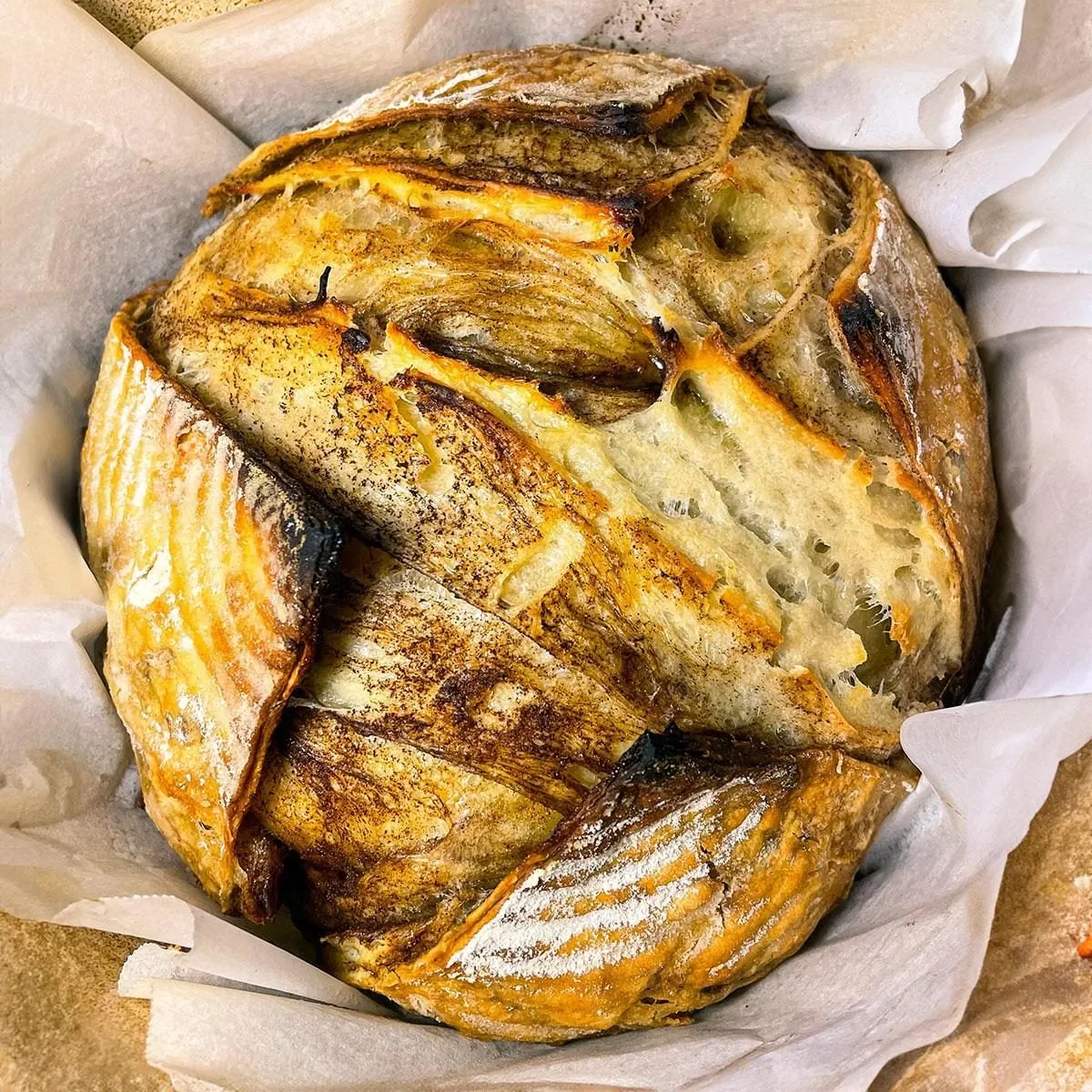 Sourdough Croissant Loaf