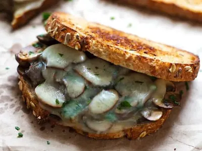 Garlic Mushroom Provolone Melts