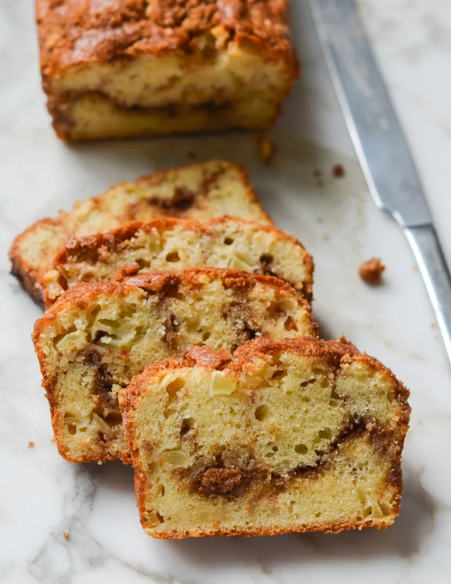 Apple Cinnamon Swirl Bread with butter