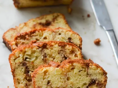Apple Cinnamon Swirl Bread with butter