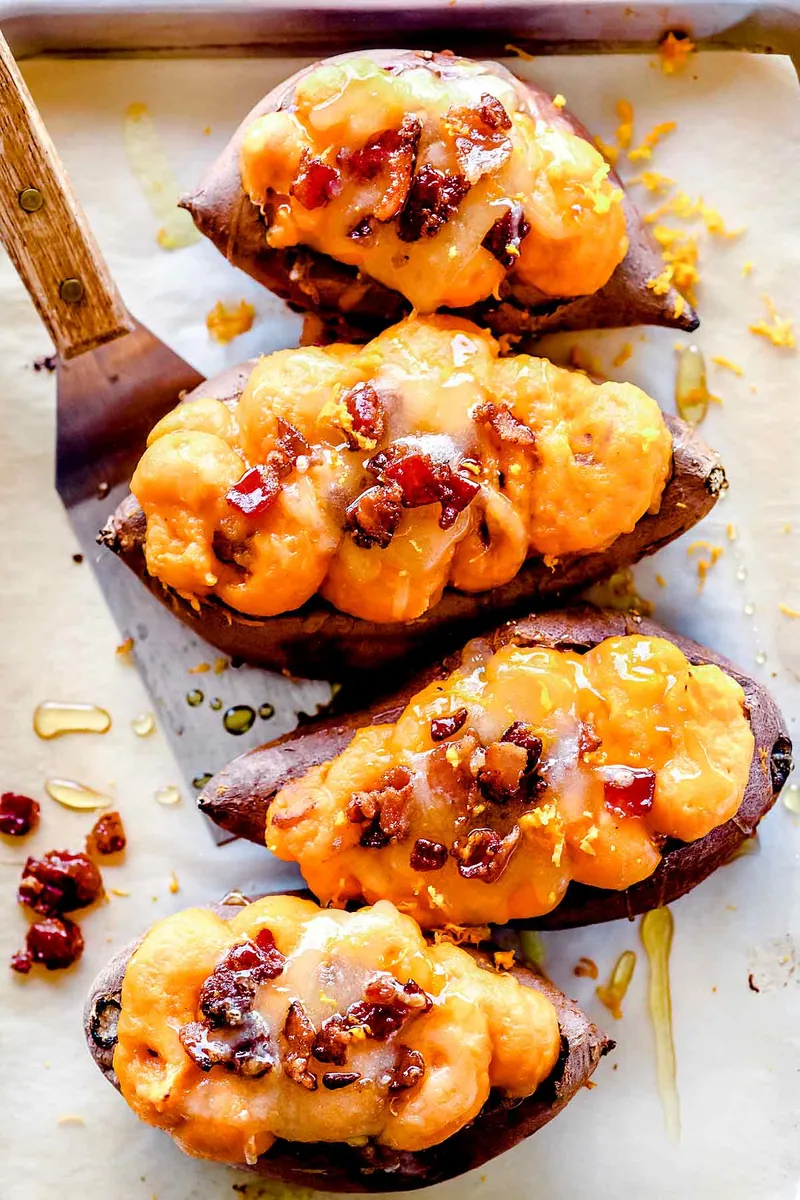 Maple Bacon Sweet Potatoes