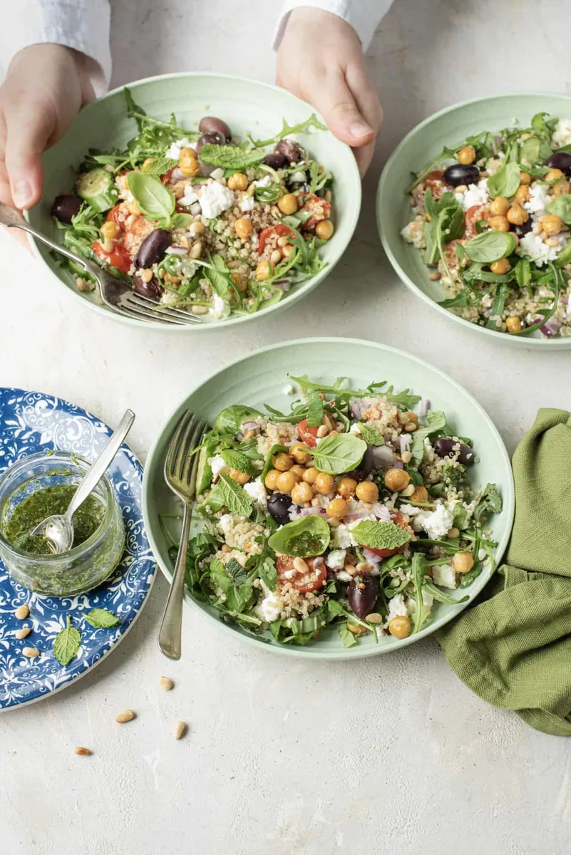 Mediterranean Quinoa Salad with quinoa