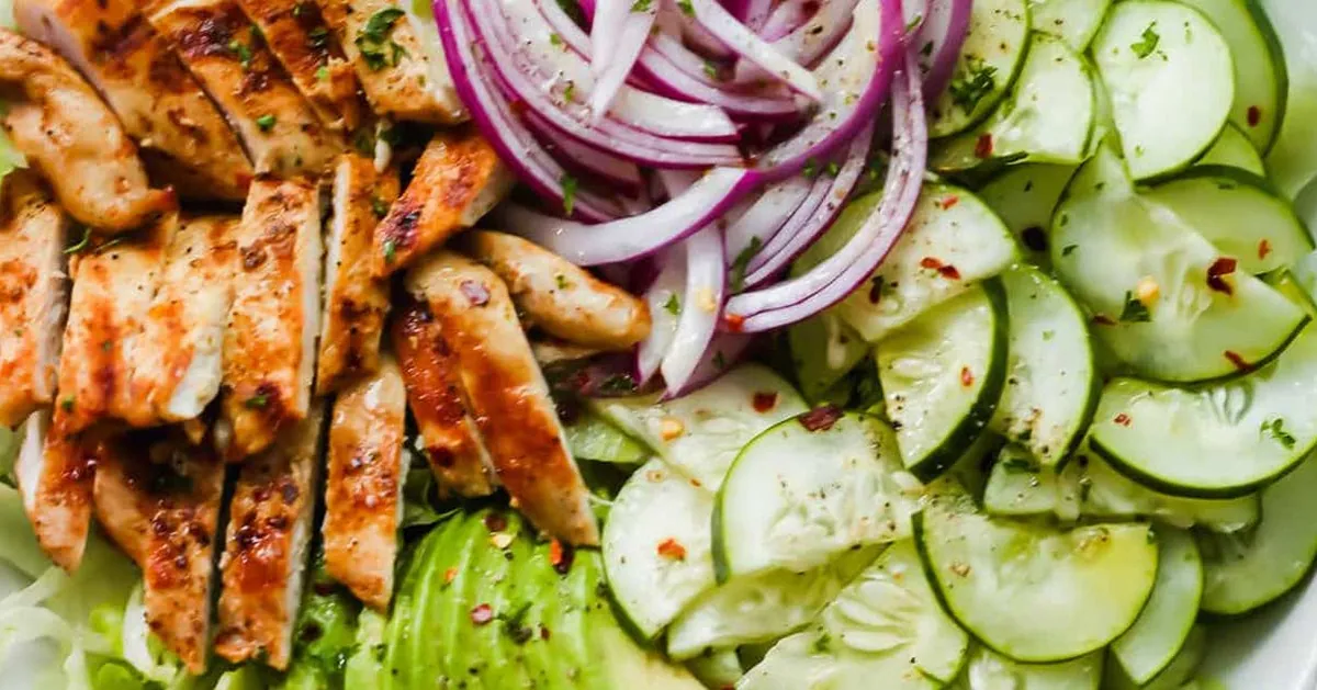 Grilled Chicken Avocado Salad