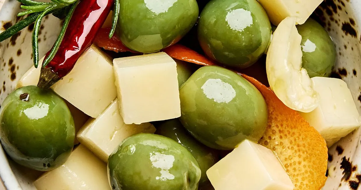 Marinated Olives and Cheese