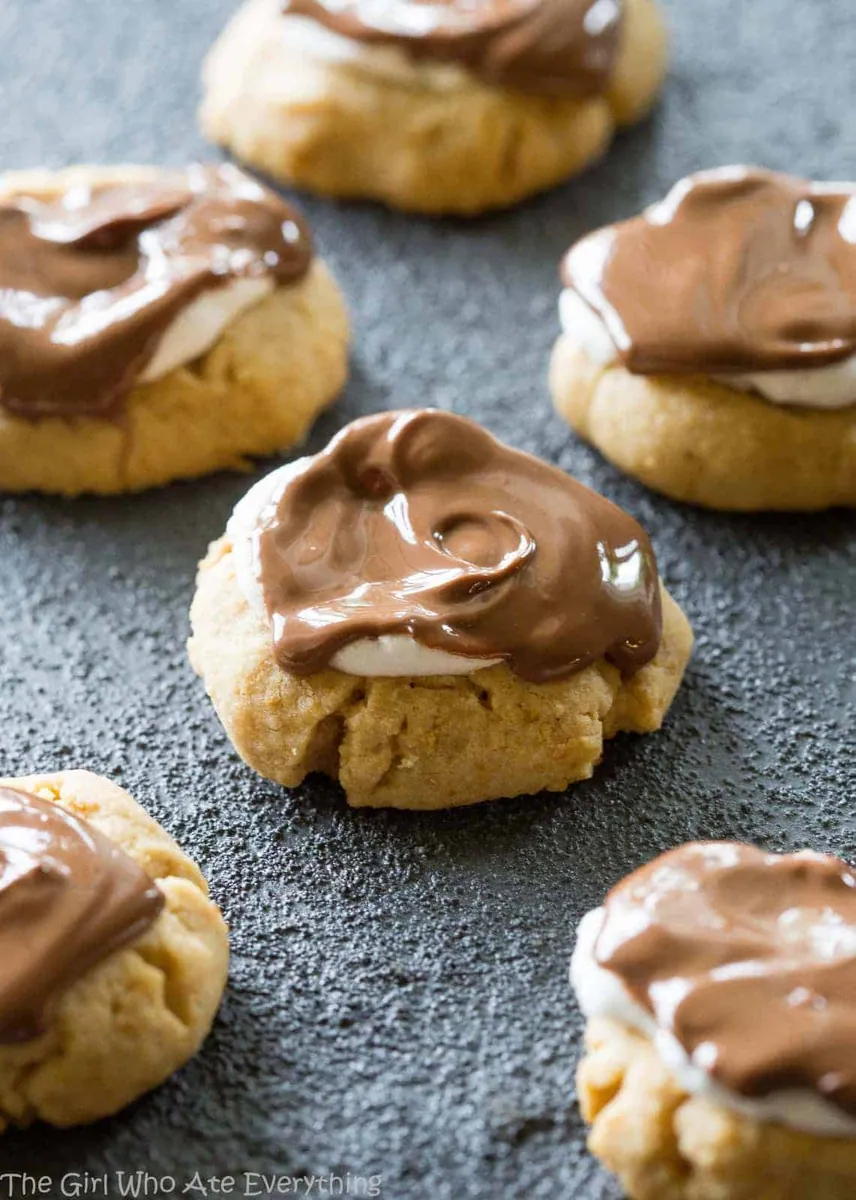 S'mores Thumbprint Cookies