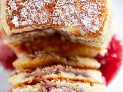 Jam Donut Pancakes