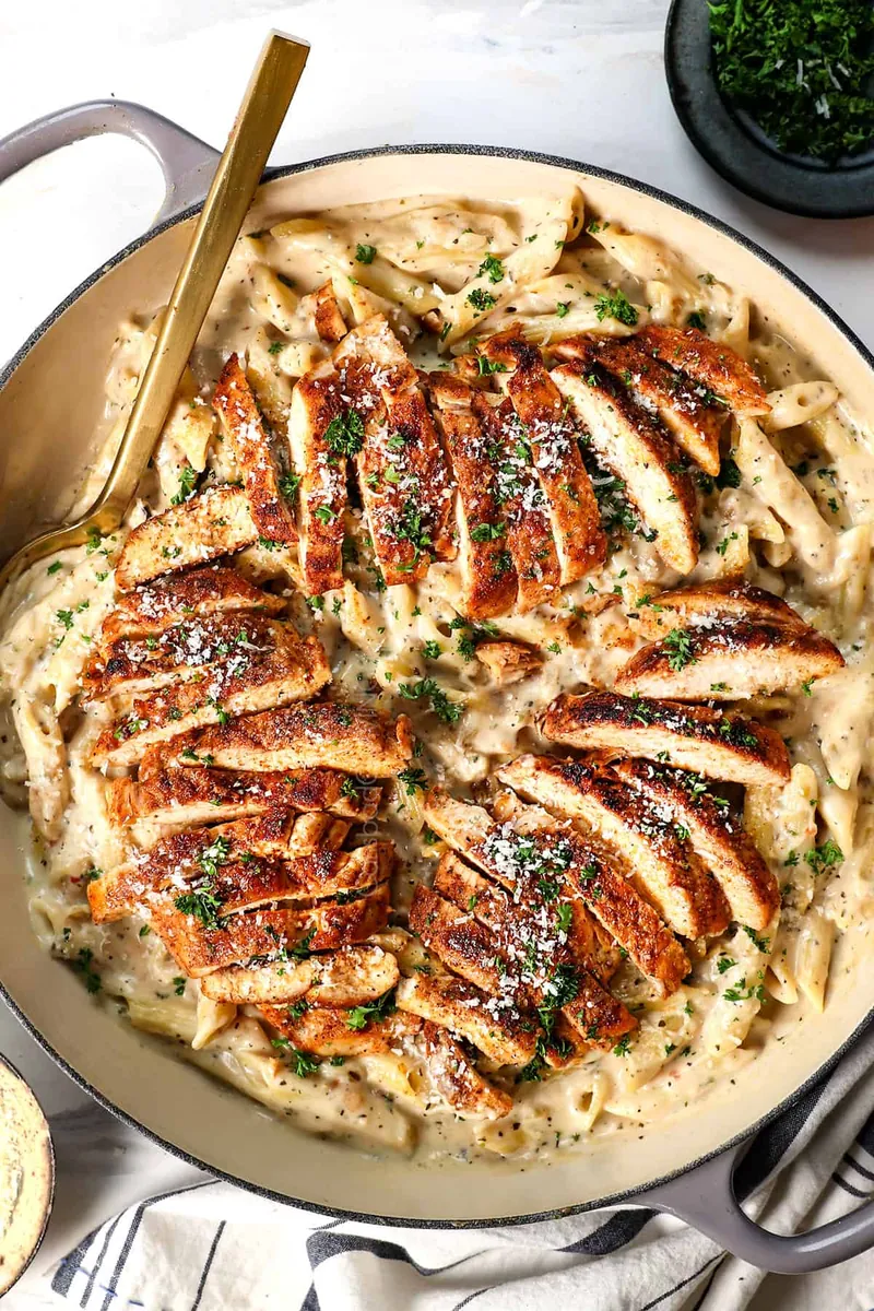 Chicken Garlic Parmesan Pasta
