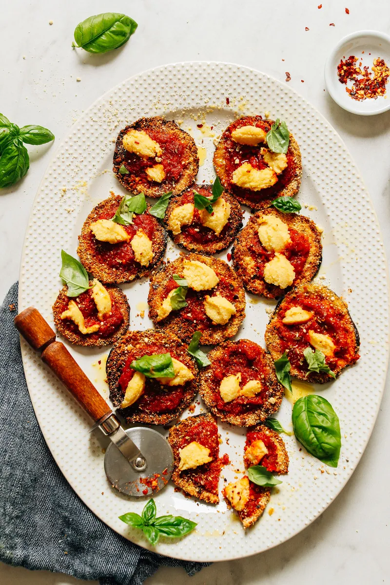 Gluten-Free Eggplant Pizzas