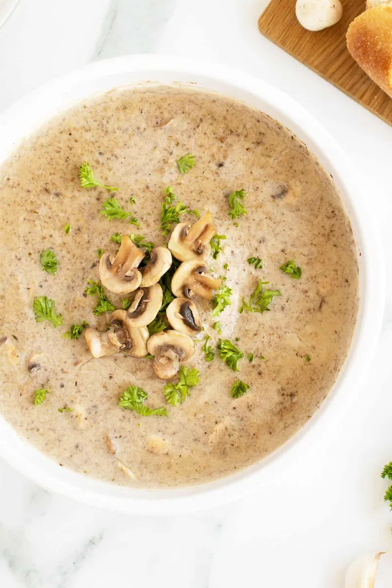 Creamy Mushroom Soup (4 servings)