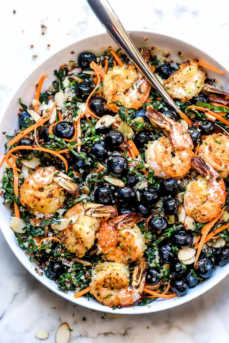 Shrimp Kale Quinoa Salad