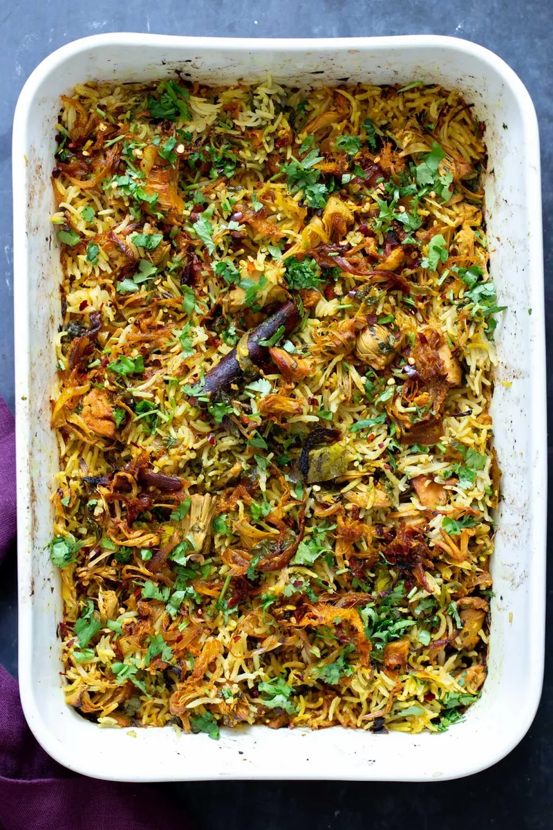 Baked Jackfruit Biryani