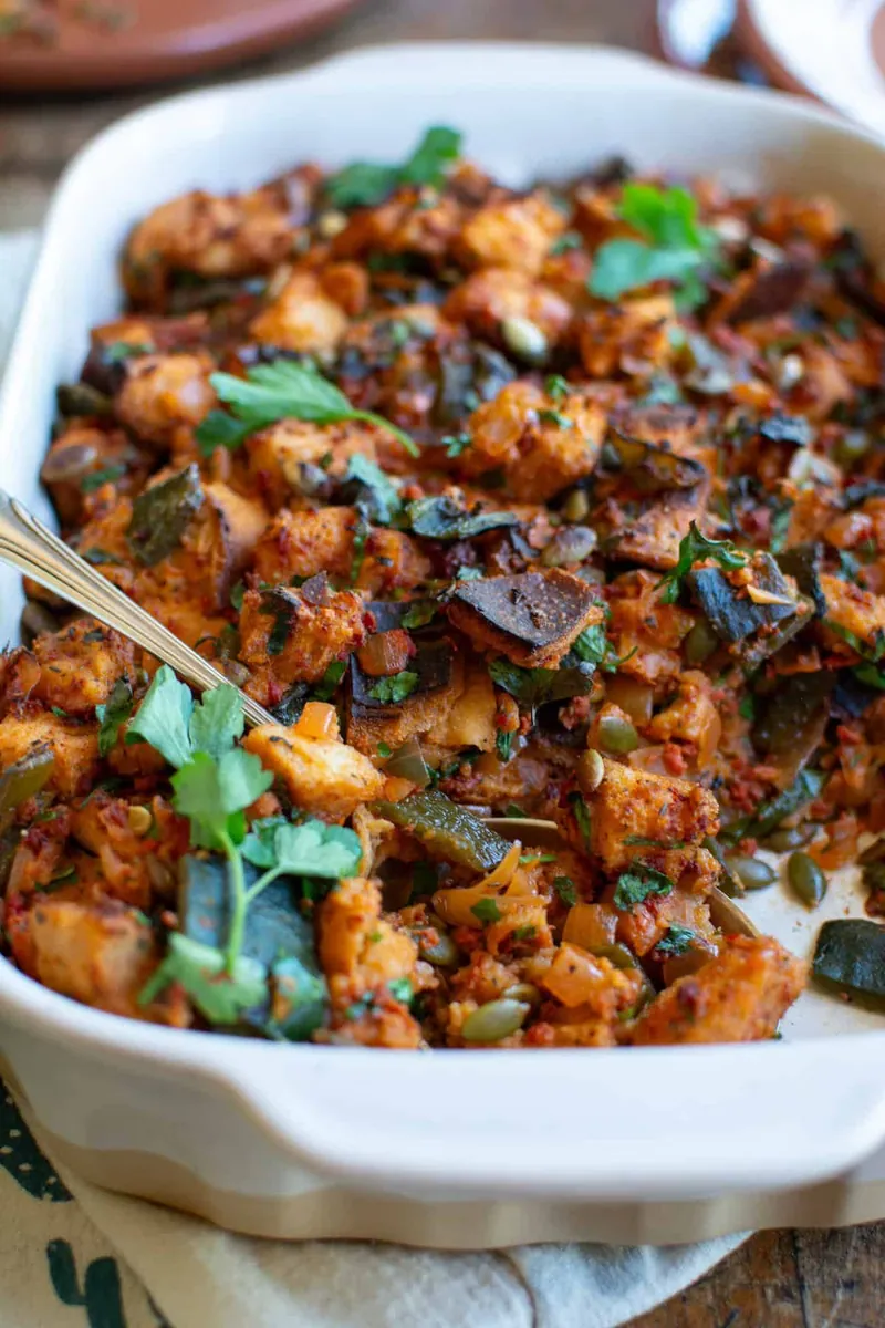 Spicy Chorizo Poblano Stuffing