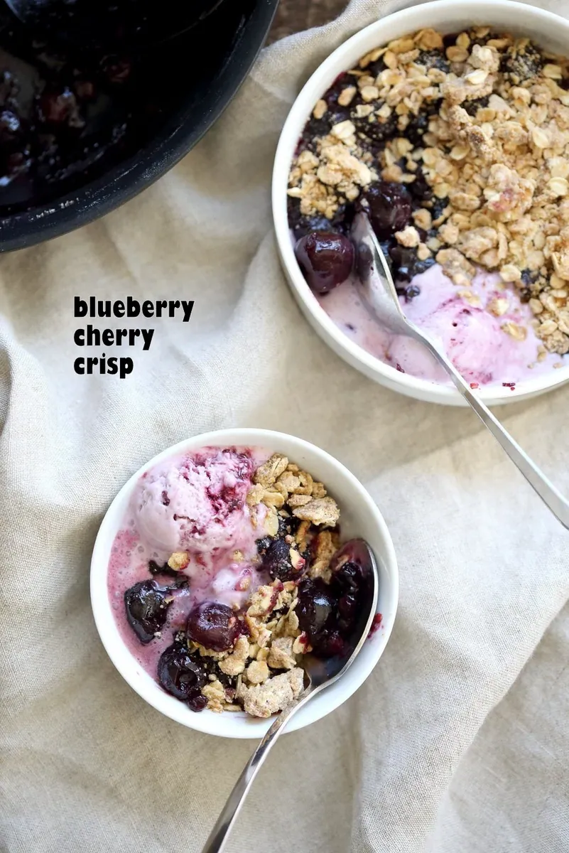 Cherry Blueberry Crisp