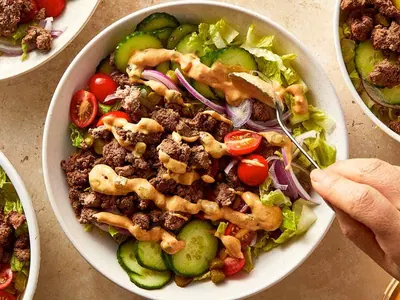 Healthy Burger Bowl