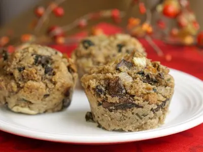 Dill Mushroom Stuffing Muffins