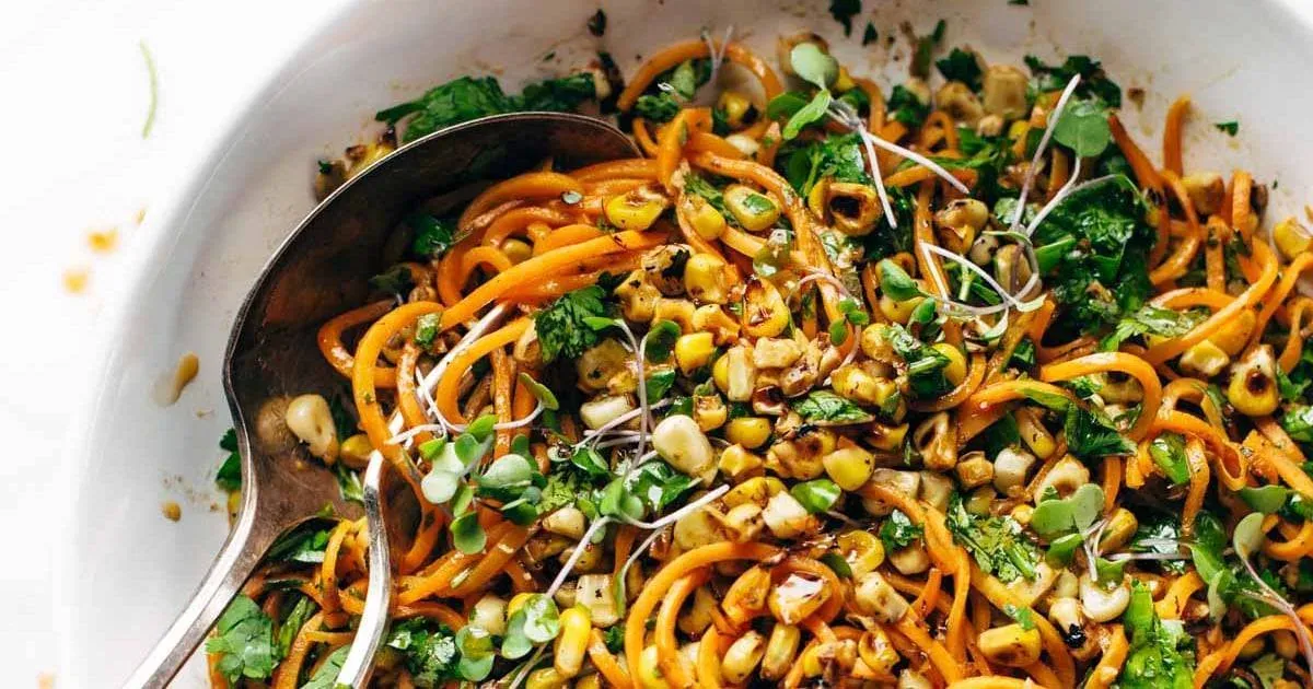 Chipotle Sweet Potato Noodle Salad