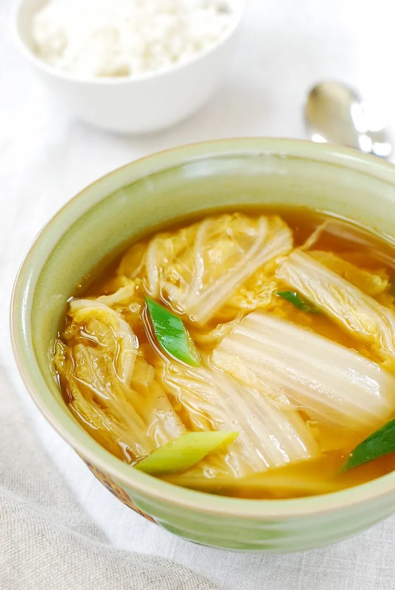 Napa Cabbage Soybean Soup