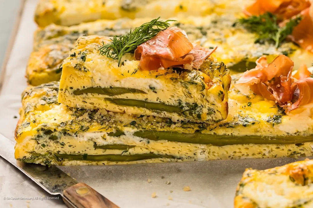 Asparagus Frittata with eggs