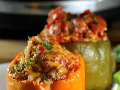Slow Cooker Stuffed Peppers