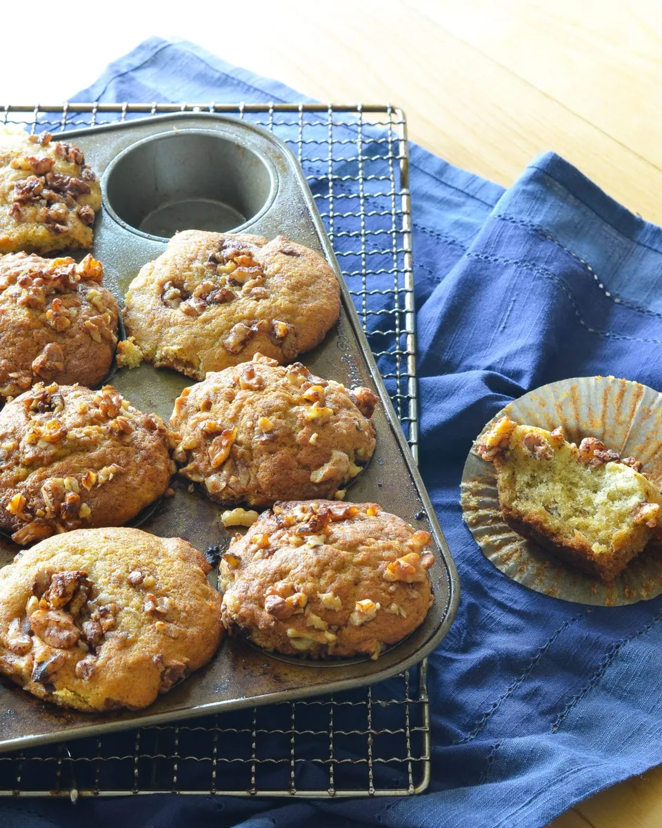 Banana Nut Muffins with nuts and seeds
