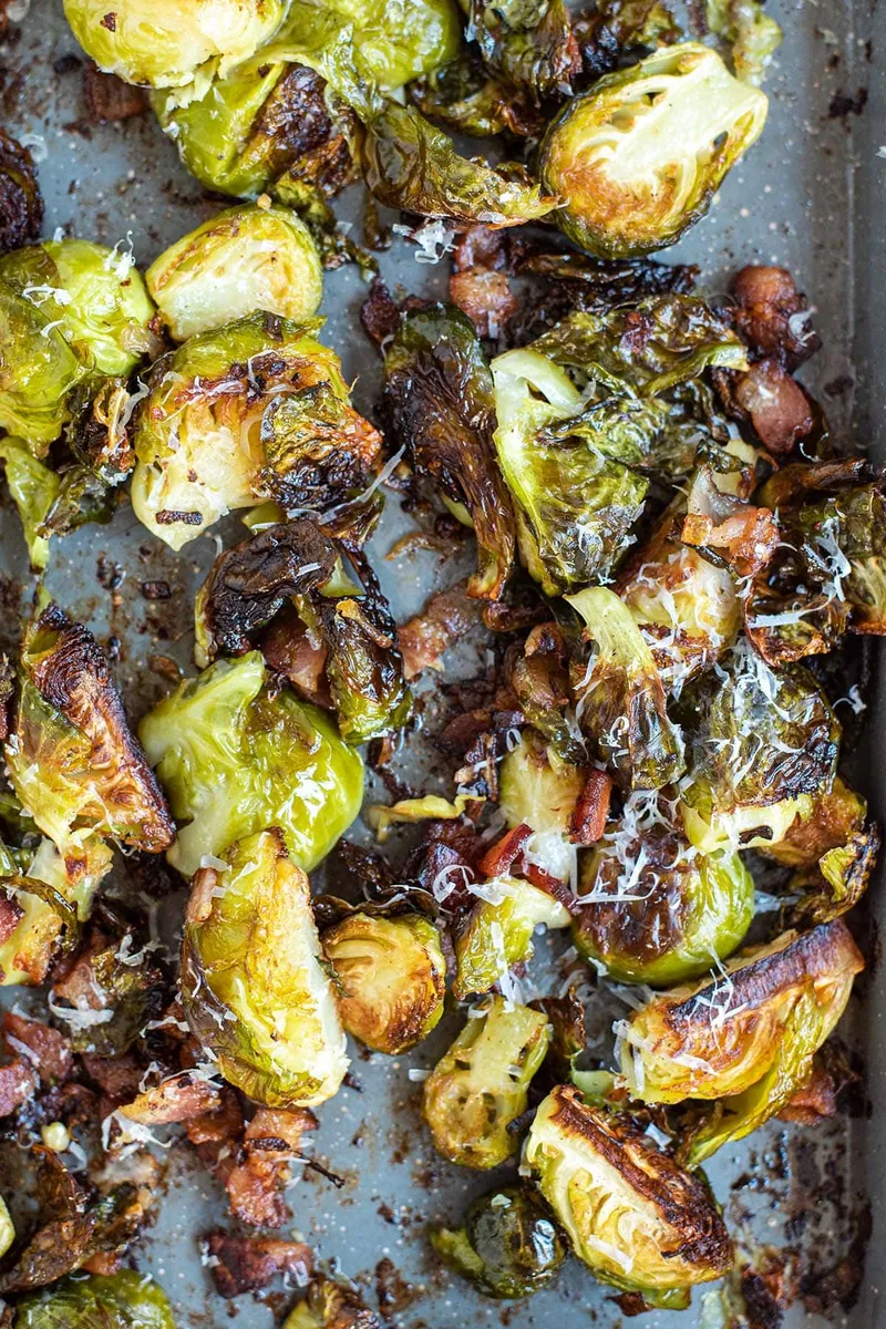Bacon Parmesan Brussels Sprouts