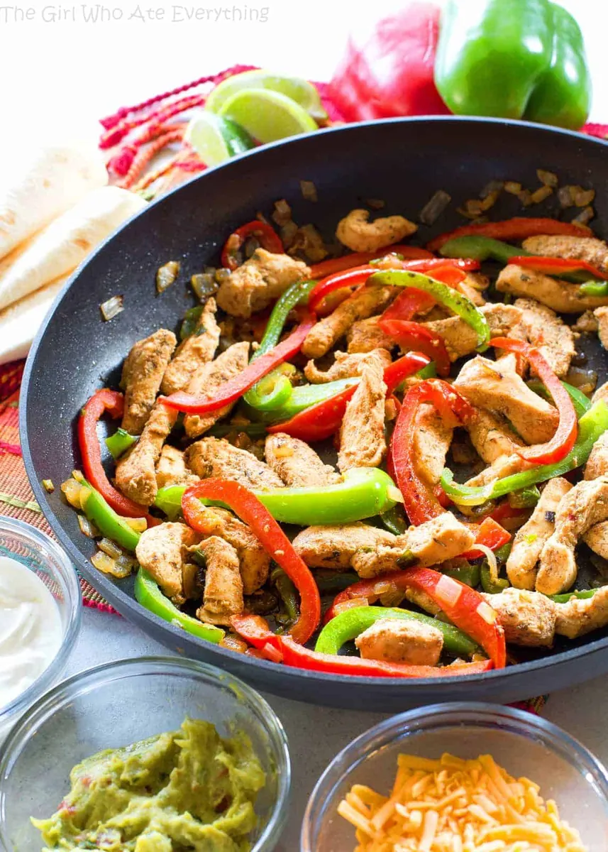 Chicken Fajitas with tortillas
