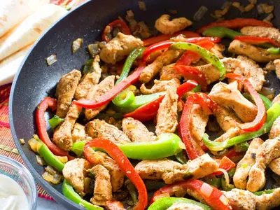 Chicken Fajitas with tortillas