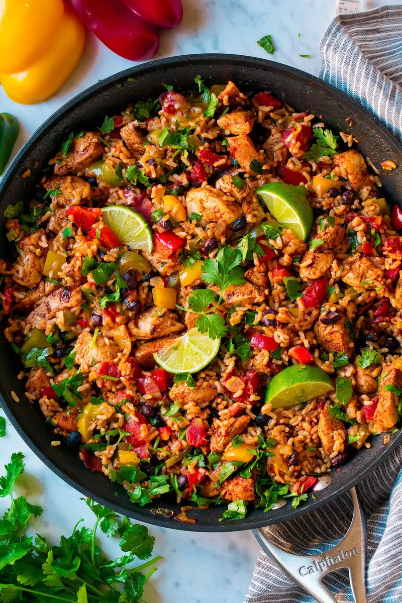 Chicken Fajita Rice Bowls