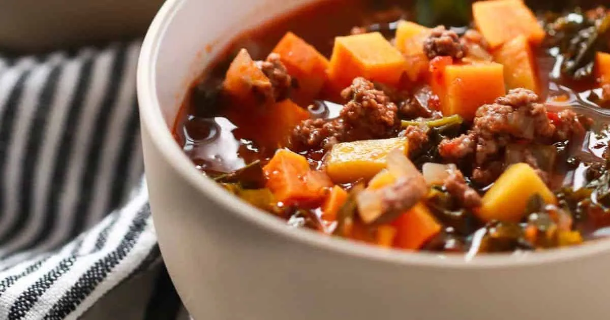 Ground Beef Butternut Squash Soup