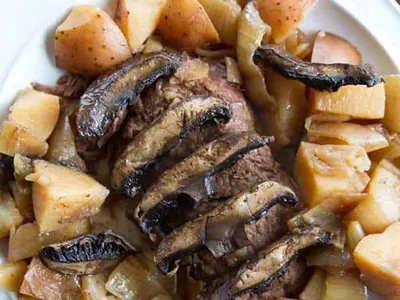 Slow Cooker Flat Iron Steak