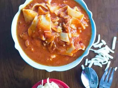 Italian Sausage Lasagna Soup