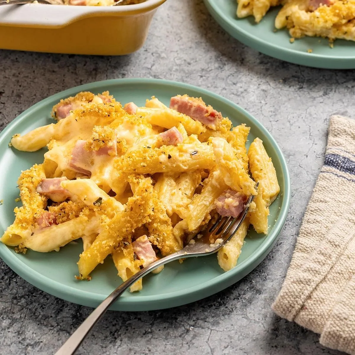 Ham and Swiss Penne