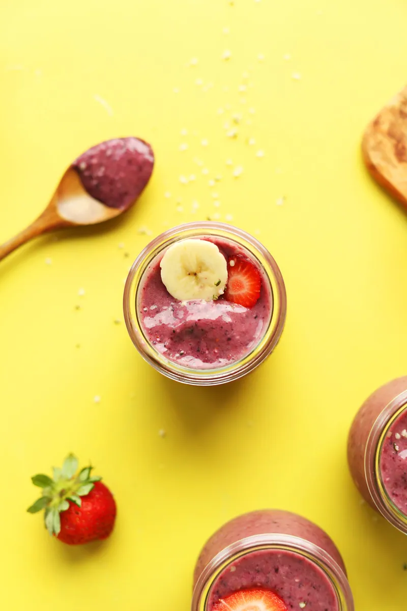Banana Berry Hemp Pudding