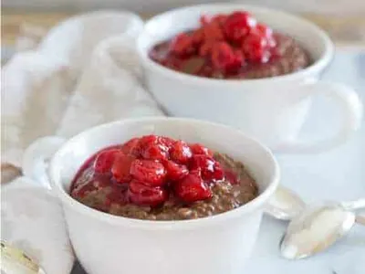 Chocolate Cherry Steel Cut Oatmeal