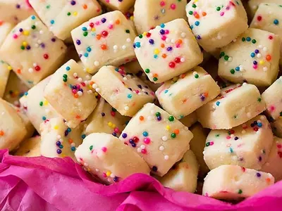 Sprinkle Shortbread Bites