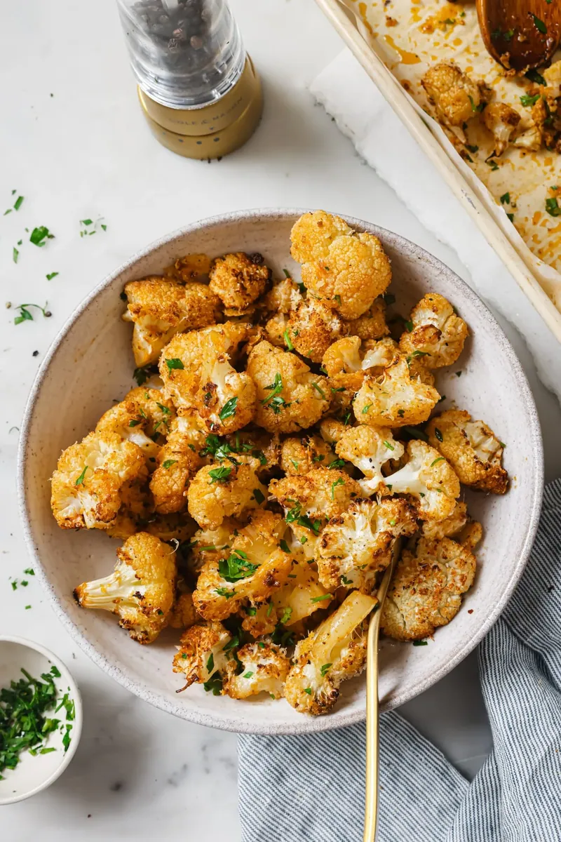 Garlic Parmesan Cauliflower